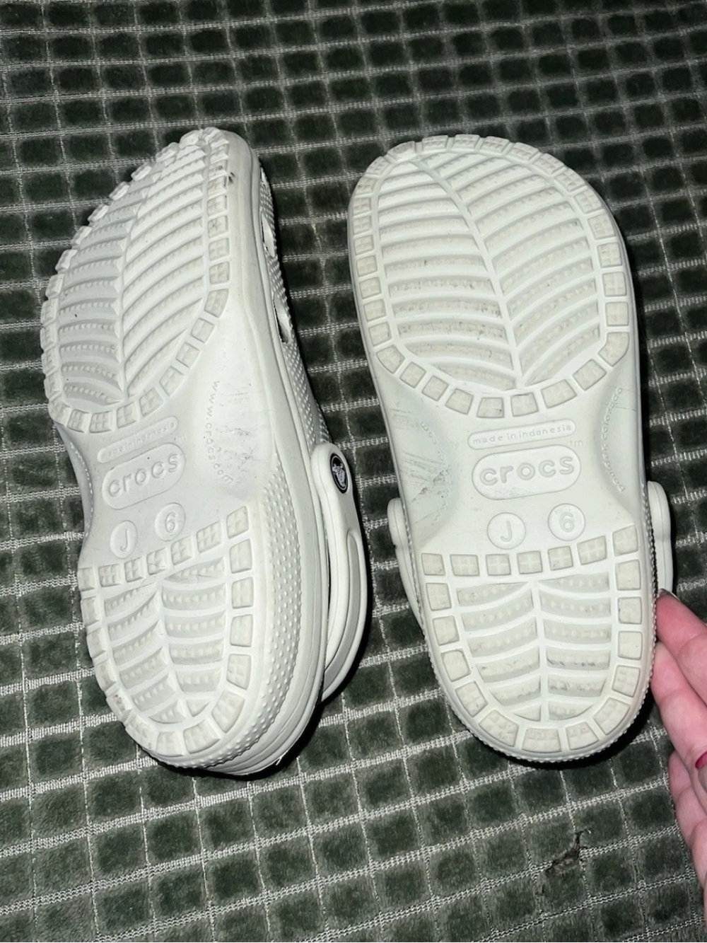 Light mint crocs